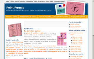 point-permis.info website preview