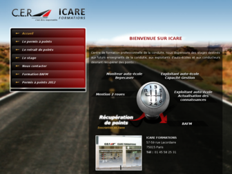 cer-icare.fr website preview