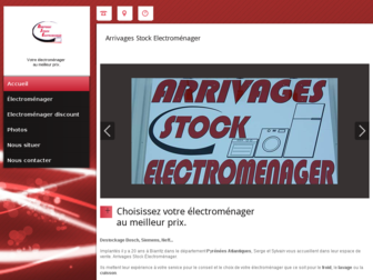 arrivages-stock-electromenager.fr website preview