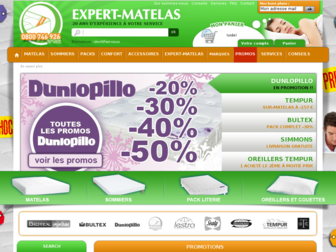 expert-matelas.com website preview