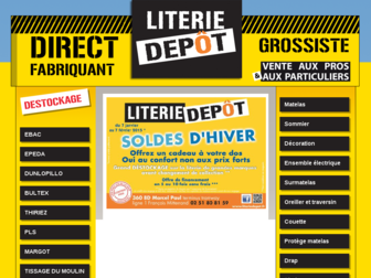 literie-depot.fr website preview