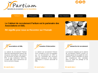 partium.fr website preview