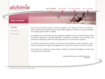 alchimieconseil.com website preview