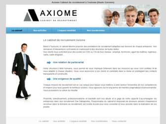 axiomerecrutement.fr website preview