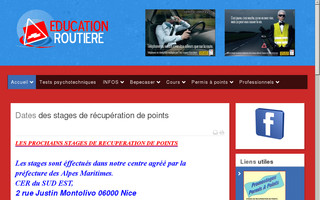educationroutiere.fr website preview