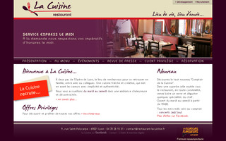 restaurant-lacuisine.fr website preview