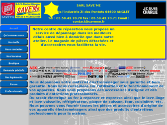 saveme.fr website preview