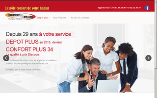 depot-plus.fr website preview