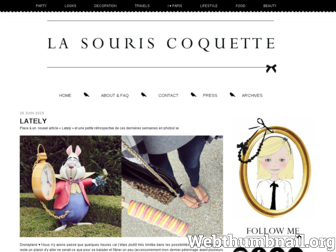 lasouriscoquette.com website preview
