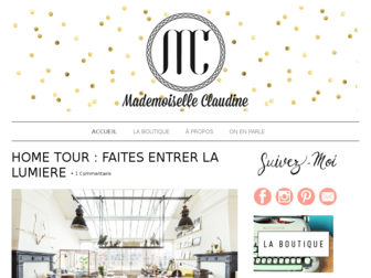 mademoiselleclaudine-leblog.com website preview