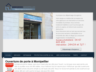 serruriers-montpellier.fr website preview