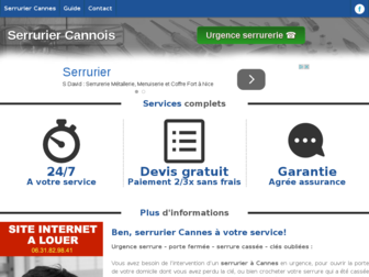 serrurier.xn---cannes-7va.fr website preview