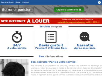 serrurier.xn---paris-hta.fr website preview