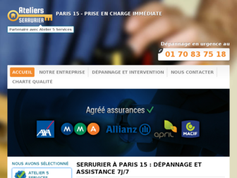 ateliers-serrurier-paris15.fr website preview