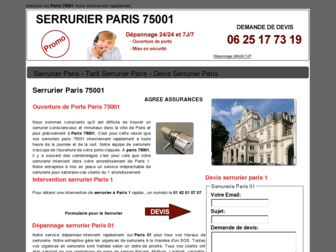 serrurier-paris-75001.fr website preview