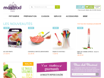 mastrad-paris.fr website preview