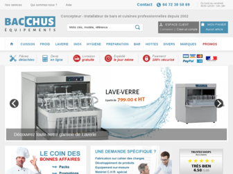 bacchus-equipements.com website preview