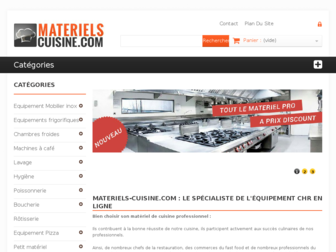 materiels-cuisine.com website preview