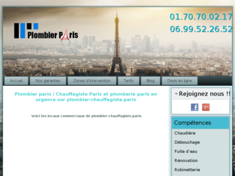plombier-chauffagiste.paris website preview