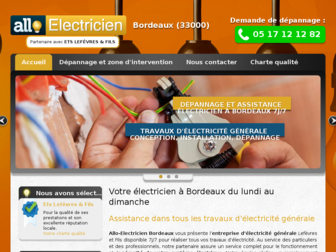 allo-electricien-bordeaux.fr website preview