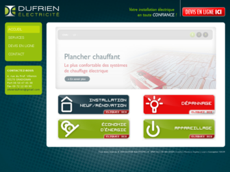dufrien-electricite.com website preview