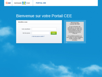 portailcee.edf.fr website preview