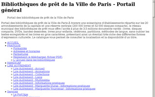 bibliotheques-de-pret.paris.fr website preview