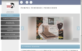 pompesfunebresperrichon.com website preview