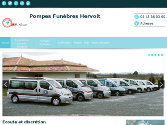 pompes-funebres-hervoit.fr website preview