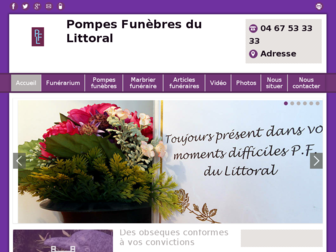 pompes-funebres-frontignan.fr website preview