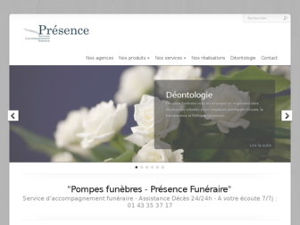 presencefuneraire.com website preview