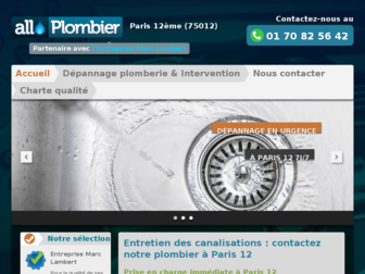 allo-plombier-paris12.fr website preview