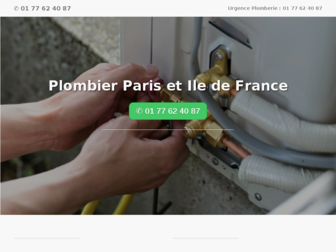 plombiers-paris.com website preview
