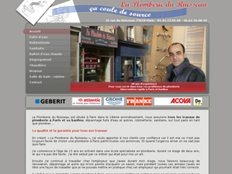 laplomberieduruisseau.fr website preview