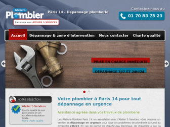 ateliers-plombier-paris14.fr website preview