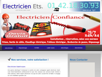 electricienstouen.org website preview