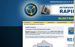 electricien-durand.com website preview