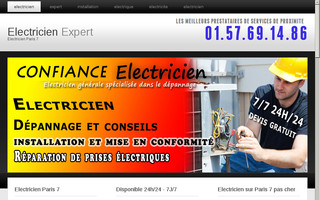 electricienparis7eme.net website preview