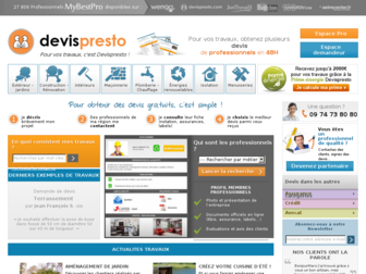 devispresto.com website preview
