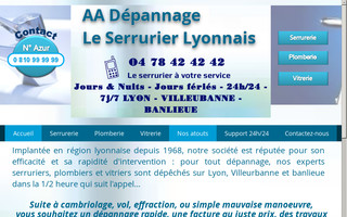 leserrurierlyonnais.fr website preview