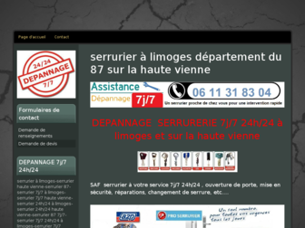 serrurier-limoges.e-monsite.com website preview
