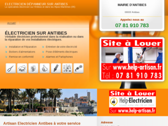 antibes.help-electricien.fr website preview