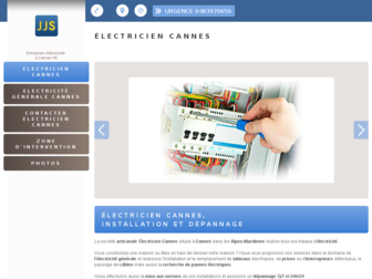 jjs-electricien-cannes.fr website preview