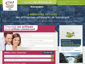 artisanatbourgogne.fr website preview