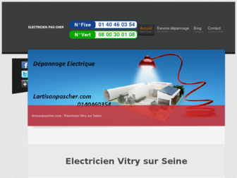 electricienvitrysurseine.lartisanpascher.com website preview