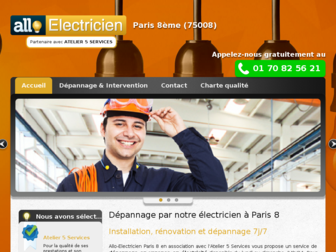 allo-electricien-paris8.fr website preview