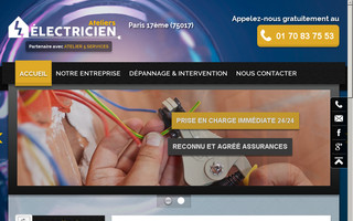 ateliers-electricien-paris17.fr website preview