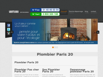 plombier-paris-20.lartisanpascher.com website preview