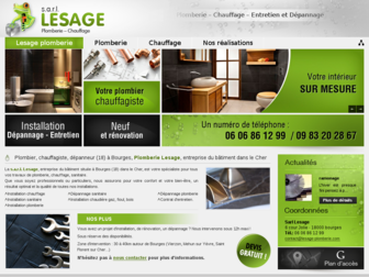 lesage-plomberie.com website preview