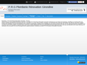 prg-plomberie-chauffage-gironde.fr website preview